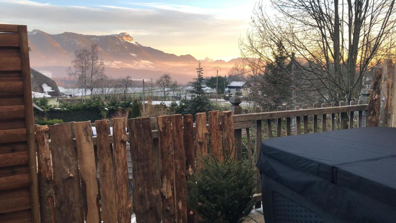 La Cabane A L'Oree Des Bornes Évires Eksteriør bilde