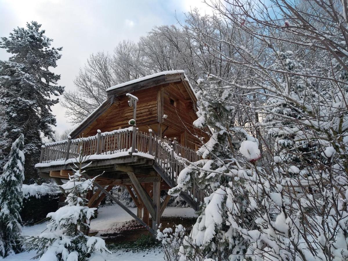 La Cabane A L'Oree Des Bornes Évires Eksteriør bilde