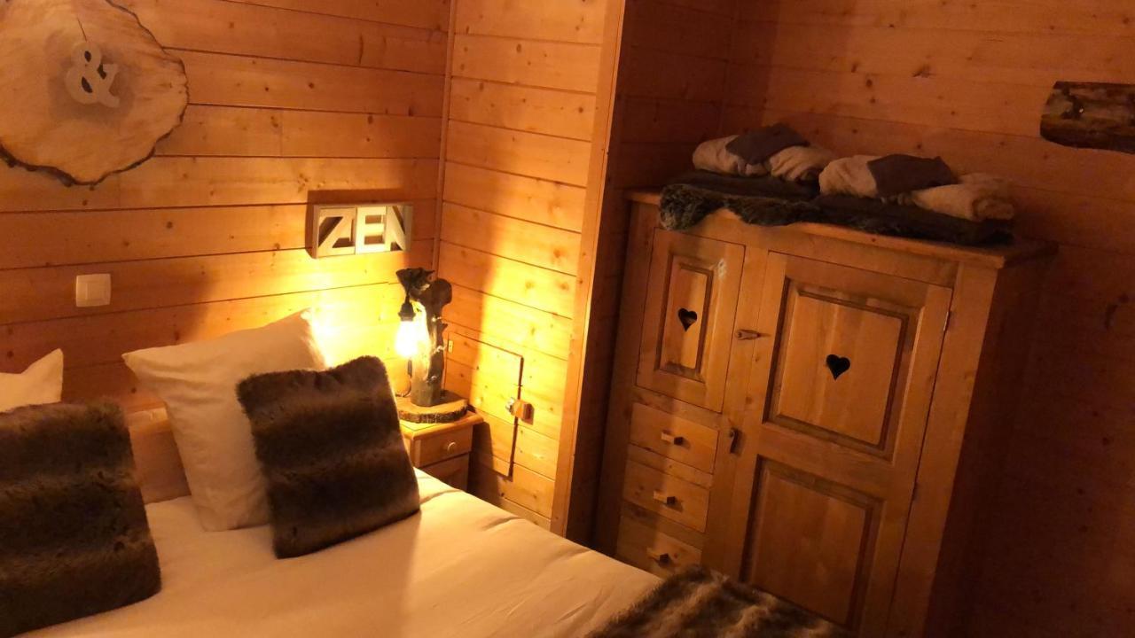 La Cabane A L'Oree Des Bornes Évires Eksteriør bilde